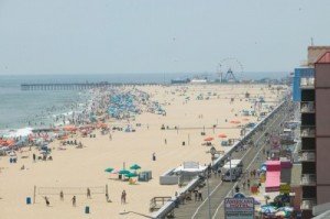 Boardwalk aerial view