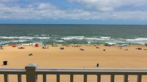 Beach view from balcony