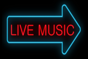Live Music Neon Arrow 1