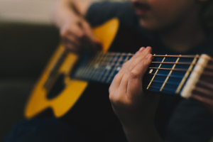 Acoustic Guitar Closeup 17