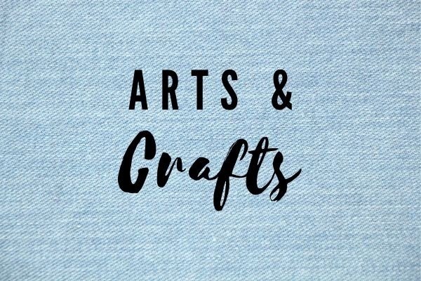Arts And Crafts Blue Fabric