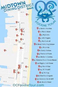 Oc Foodie Tour Midtown Map 1