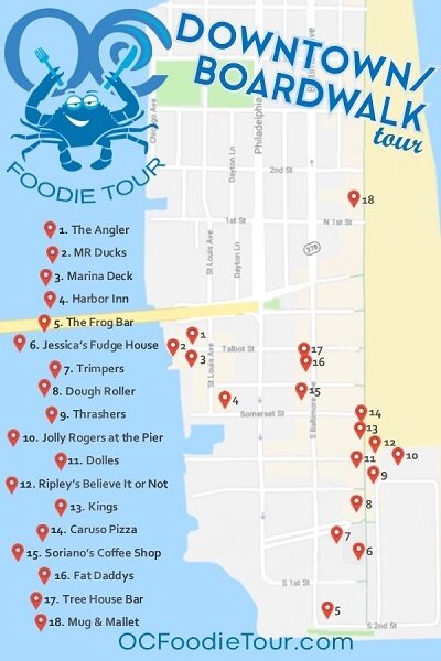 Oc Foodie Tour Downtown Map 11