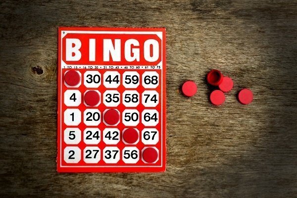 Bingo Card And Chips 84083797 11